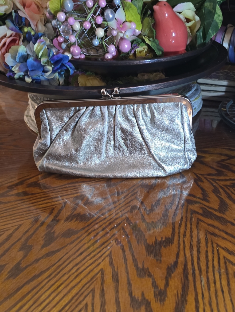 Express Genuine Leather Clutch